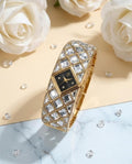 Swarrovsk_i Curiosa Bangle Gold To Black