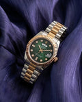 Rolee_x Oyster Perpetual Day Date Diamond 2Ton Copper - Green