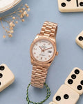 Rolee_x Oyster Perpetual Day Date Diamond Copper White
