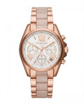 Michea_l kors bradshaw  two tone  Rose Gold White Dial