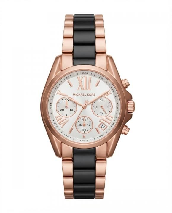 Michea_l kors bradshaw  two tone  black White Dial