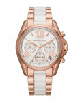 Michea_l kors bradshaw  two tone   White Dial