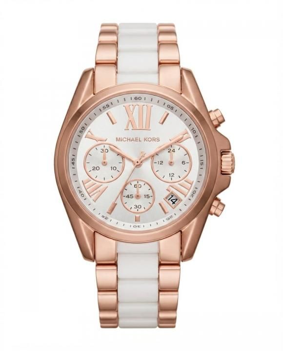 Michea_l kors bradshaw  two tone   White Dial