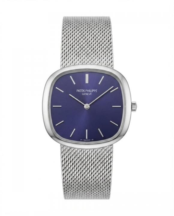 Patek philipe Ellipse Timepiece Silver Blue  Dial