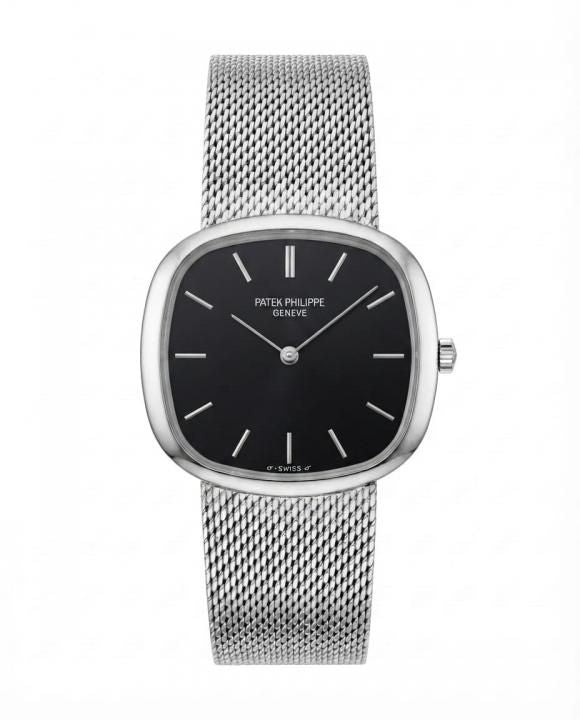 Patek philipe Ellipse Timepiece Silver Black Dial
