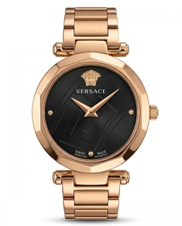 Versace_e heritage rose gold black dail